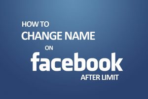 cách đổi tên facebook