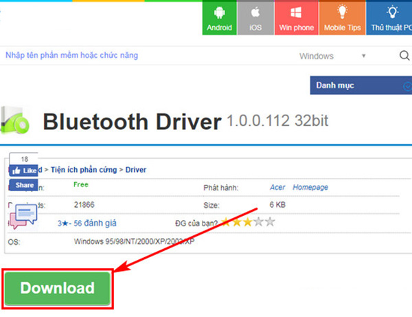 kết nối bluetooth win 7 -  phần mềm Bluetooth Driver