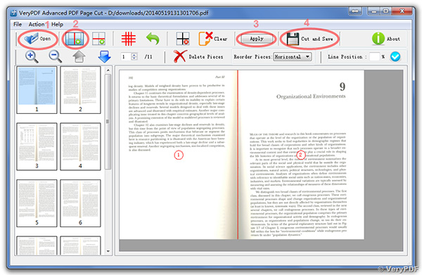 phần mềm ghép file pdf - Split PDF