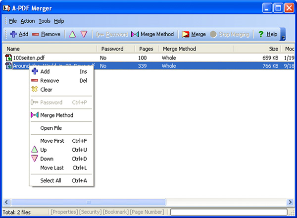 Phần mềm ghép file pdf - Arduo PDF Merger
