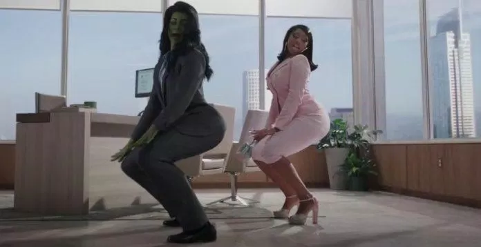 Cảnh post-credit của she-hulk ở cuối tập 3 (Nguồn: Internet)