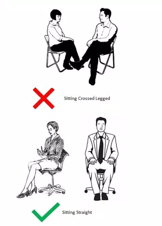 Cách trả lời phỏng vấn: Chú tư thế ngồi (Ảnh: Internet)