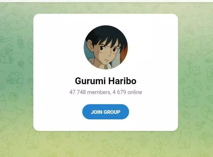 Trò chuyện nhóm của Gurumi Haribo trên Telegram có gần 45.000 thành viên (Ảnh: Internet)